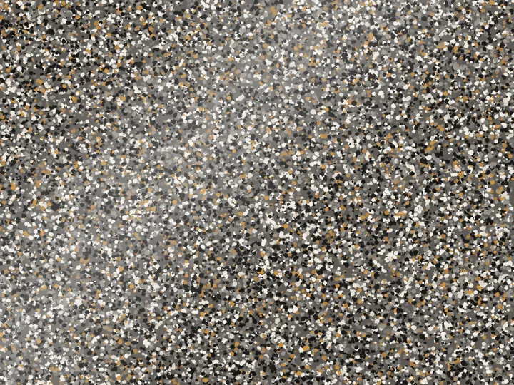 Close-up of a flake epoxy floor finish